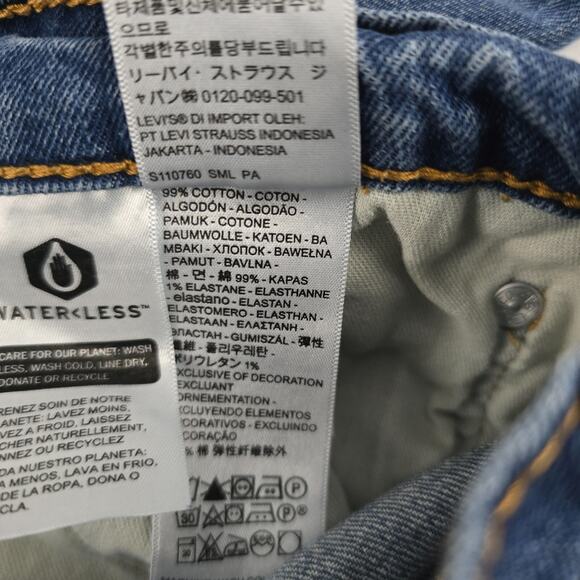 Levi's 511 slim jeans 32x32 blue denim mens 5575 - Picture 10 of 12